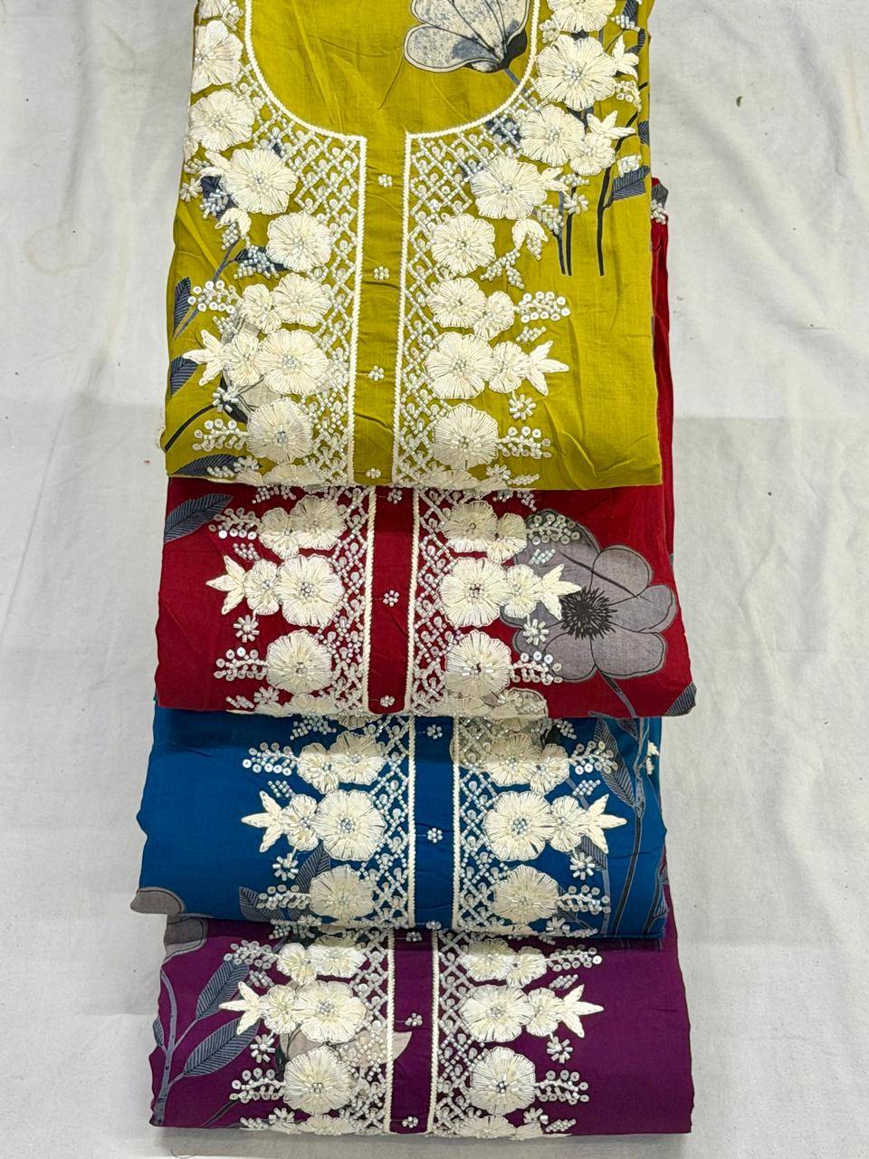 Siara By Fashid Stylish Beautiful Colourful Pure self weave cotton Dresses At Wholesale Price
